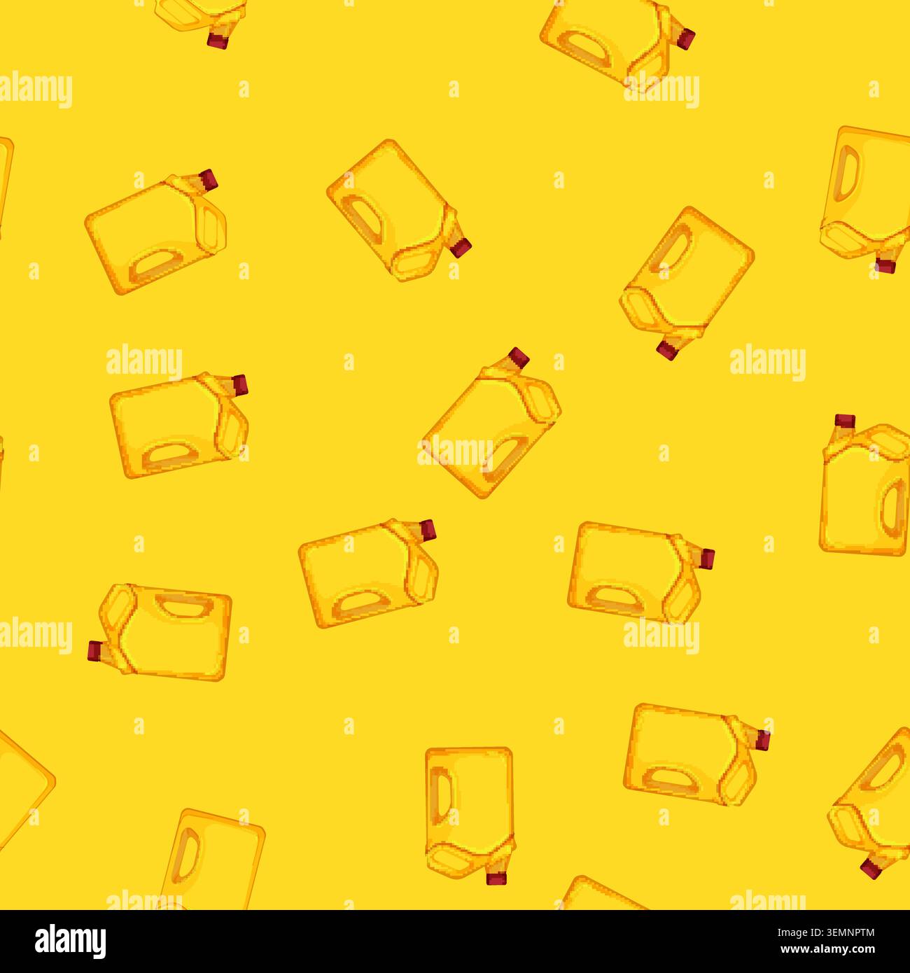 seamless pattern diesel motor oil cartoon vector Stock Vector