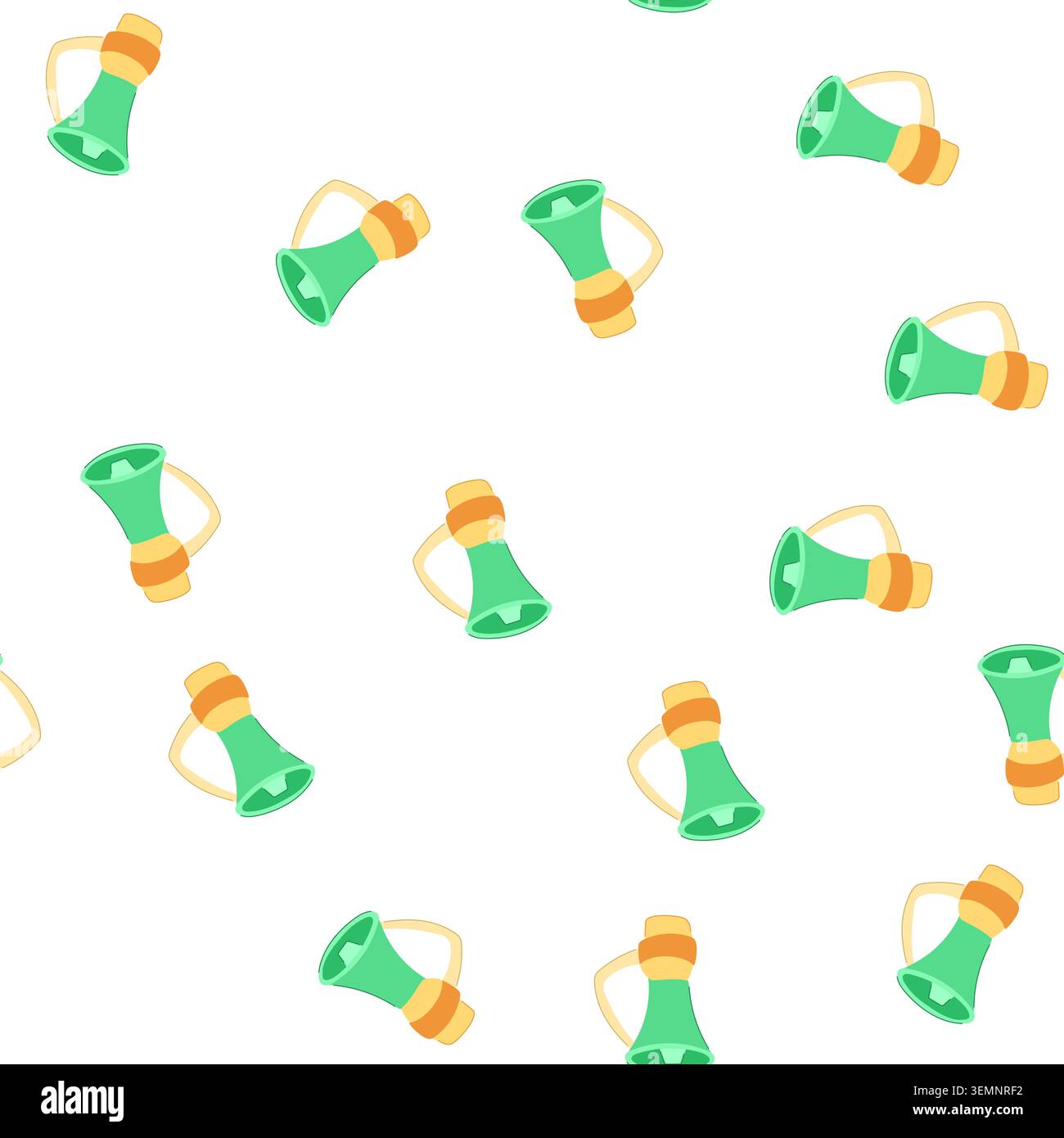 pattern voice megaphone cartoon vector Stock Vector