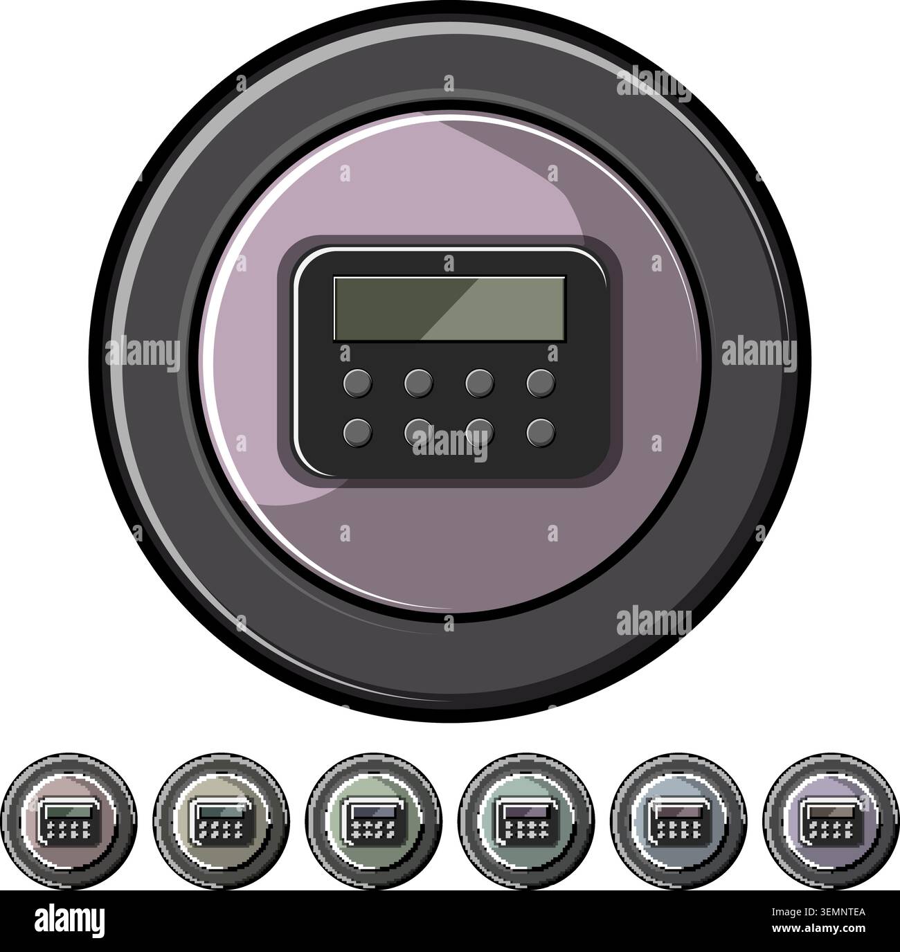 modern cd player cartoon vector graphic Stock Vector