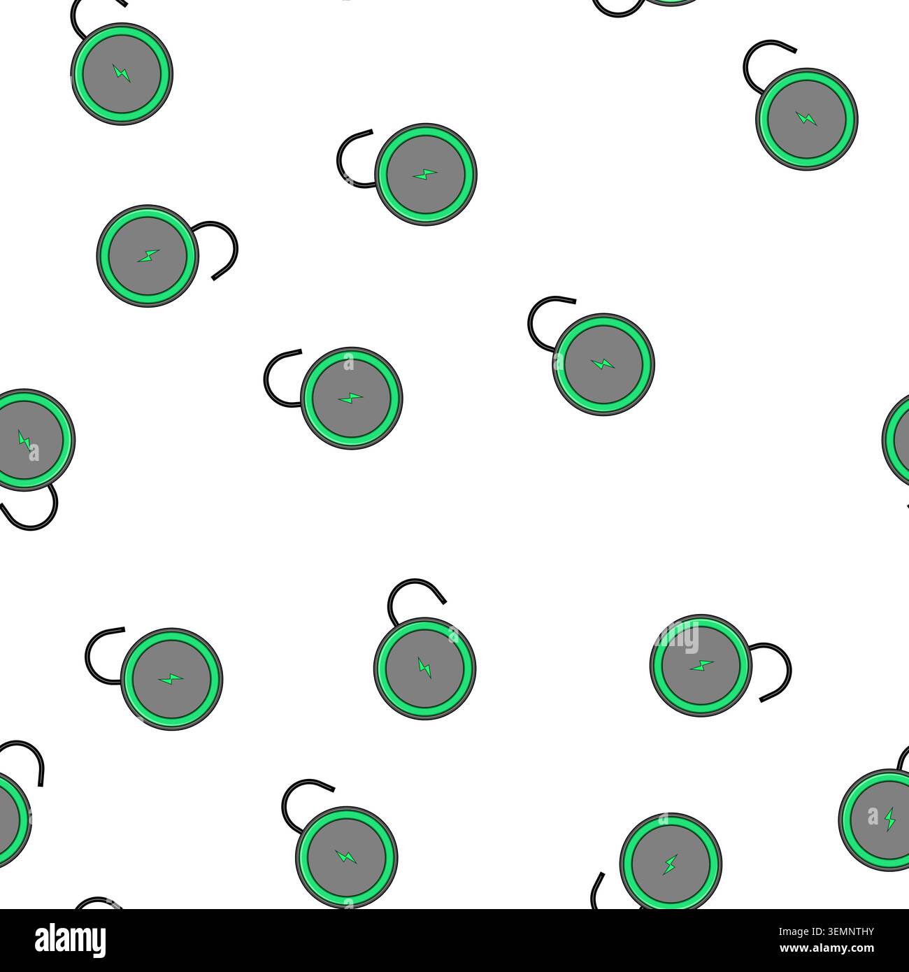 pattern efficiency charging pad wireless cartoon vector Stock Vector