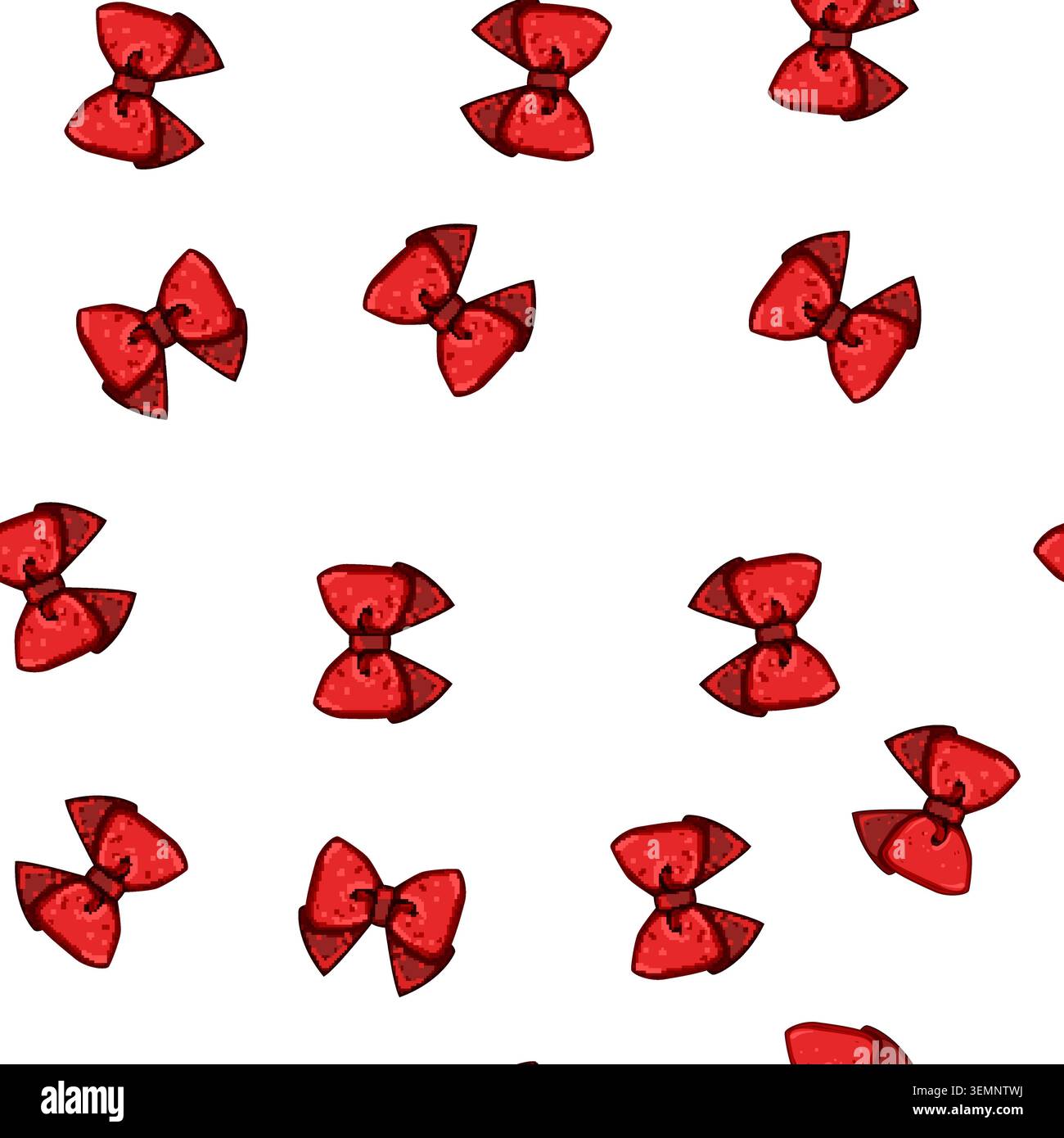 pattern tie hair ribbon cartoon vector Stock Vector