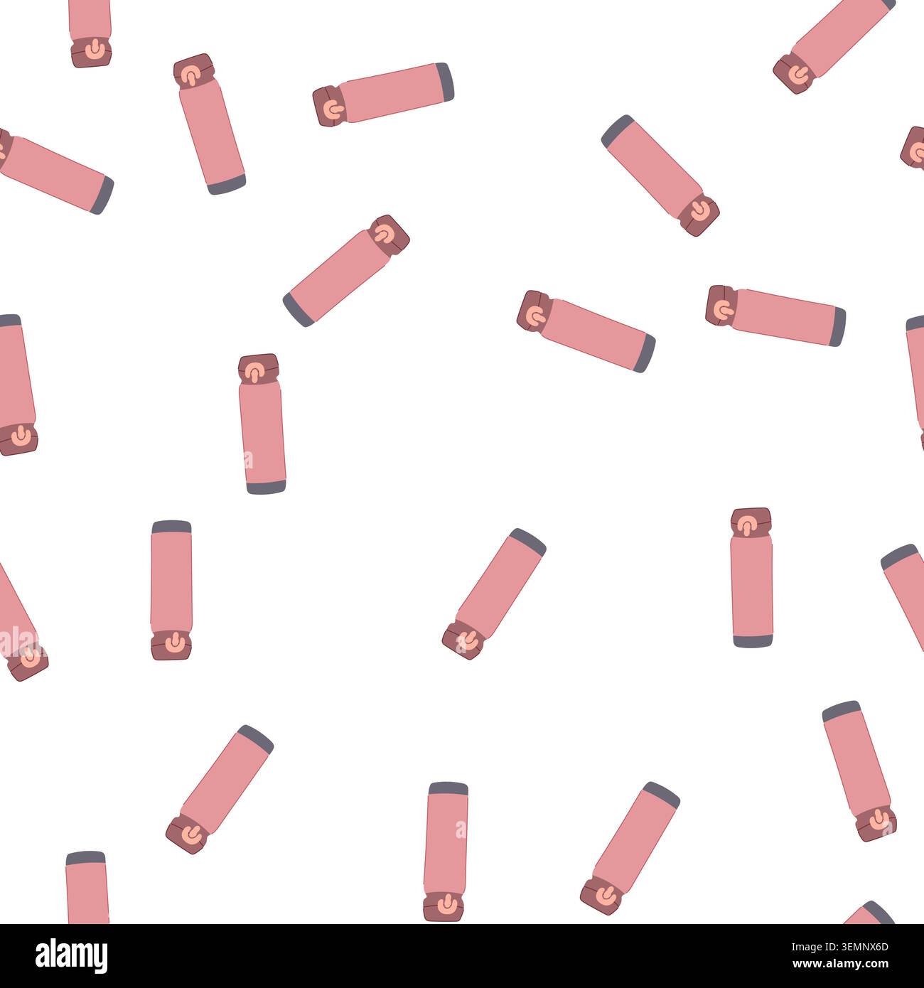 pattern drink thermos cartoon vector Stock Vector