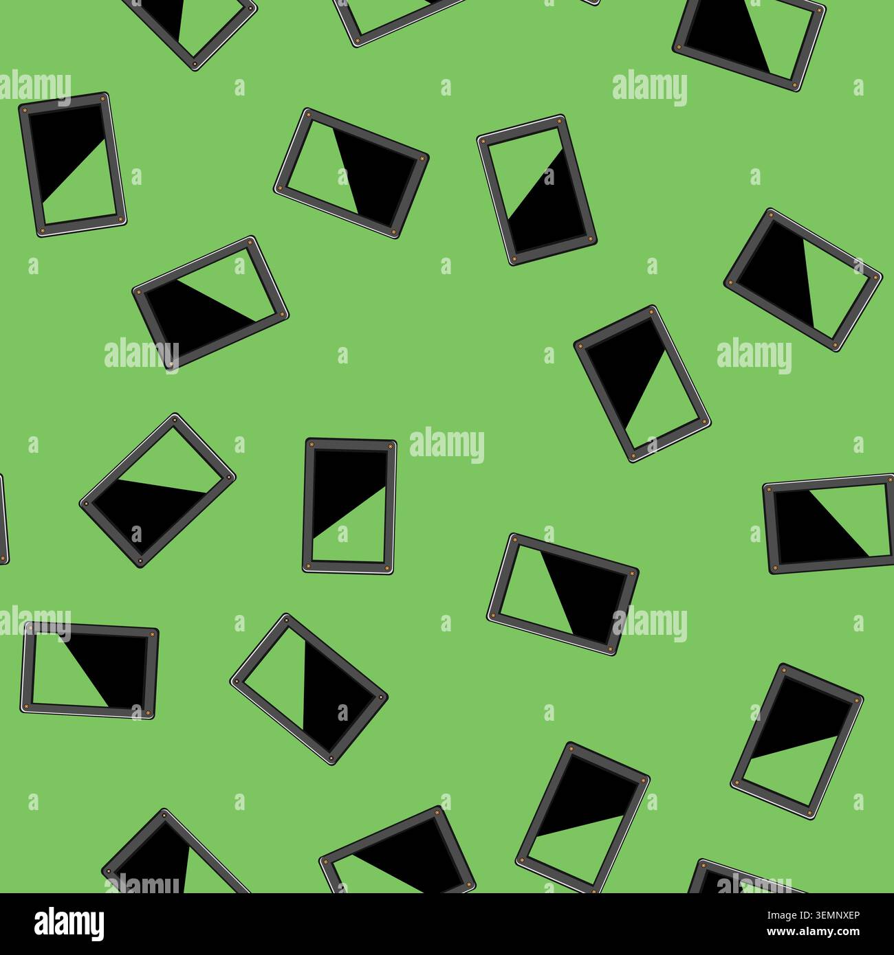 seamless pattern memory ssd storage cartoon vector Stock Vector