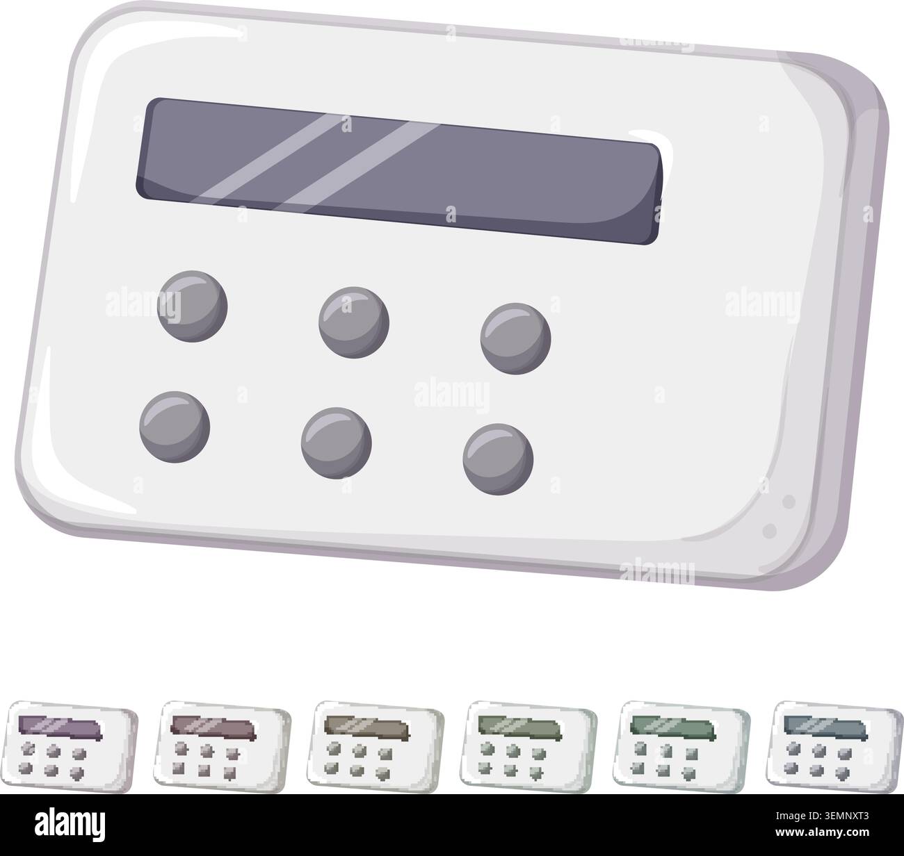 digital kitchen timer clock cartoon vector graphic Stock Vector