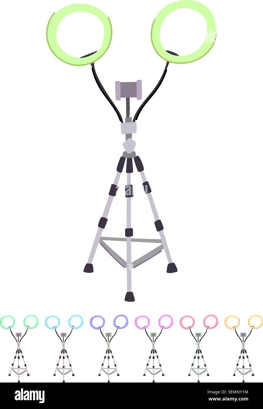 effect light ring vector cartoon graphic Stock Vector