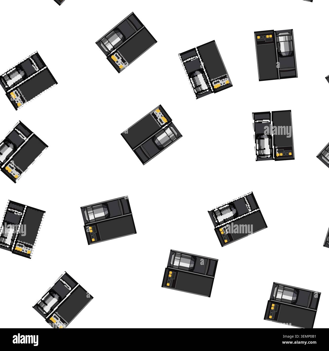 pattern machine capsule coffee maker cartoon vector Stock Vector