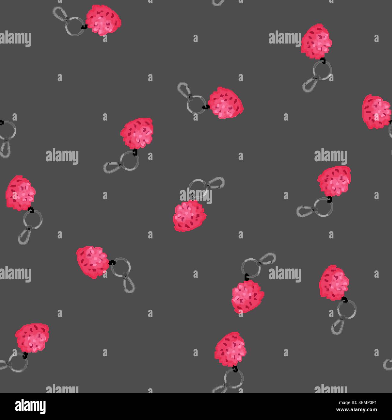seamless pattern car keychain key cartoon vector Stock Vector