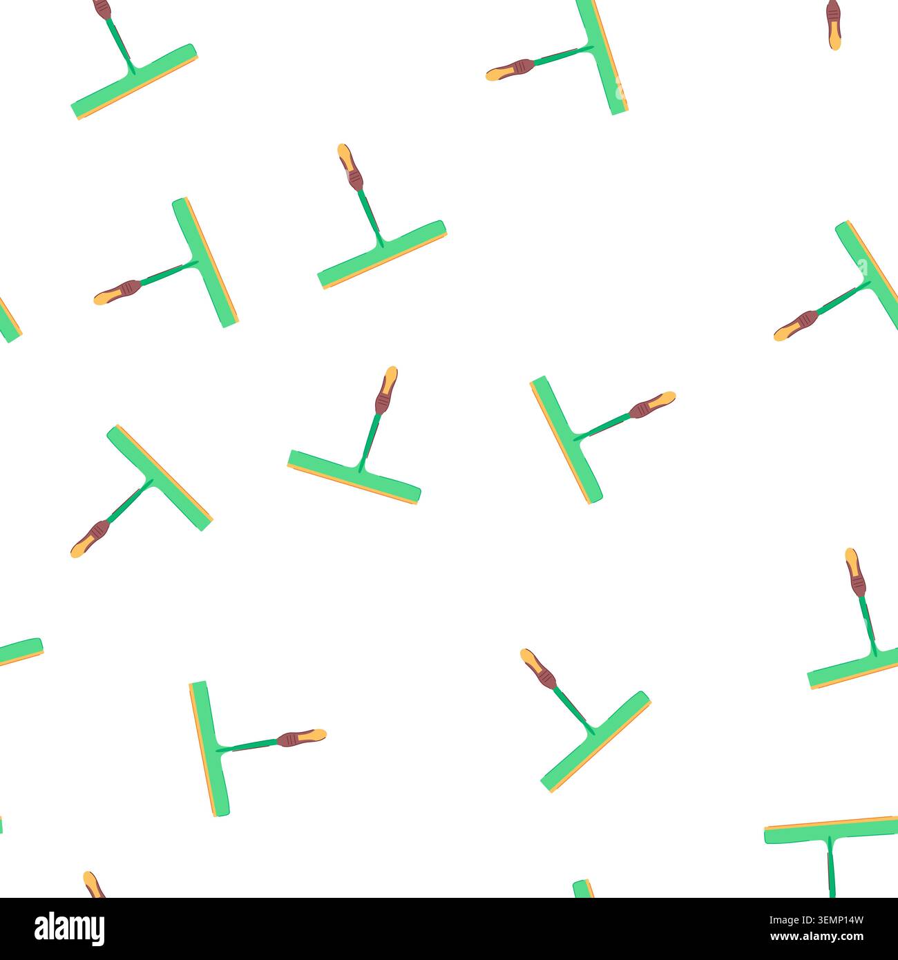 pattern washer squeegee glass cartoon vector Stock Vector
