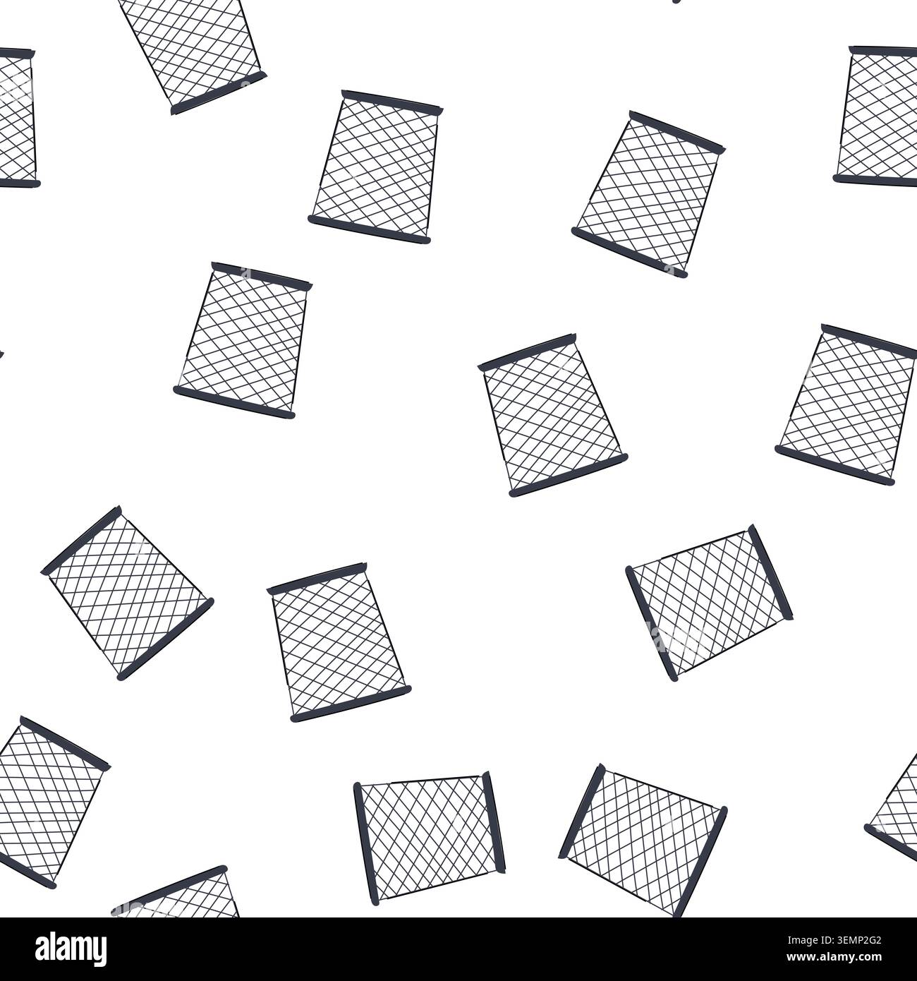 pattern cup pencil holder cartoon vector Stock Vector