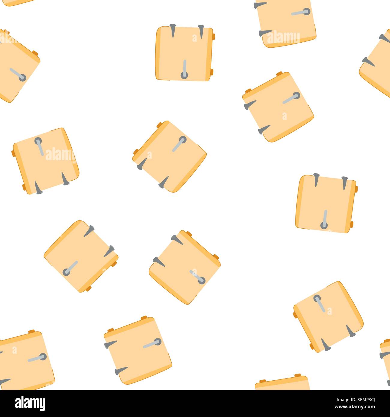 pattern appliance fridge cartoon vector Stock Vector