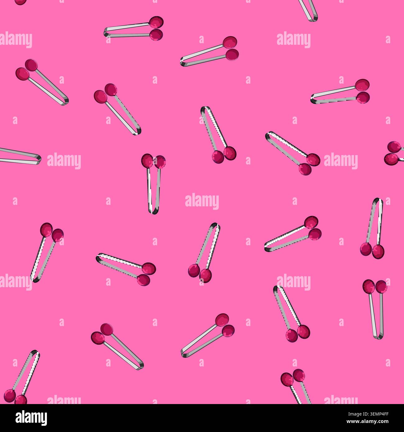 seamless pattern line tongs hand cartoon vector Stock Vector