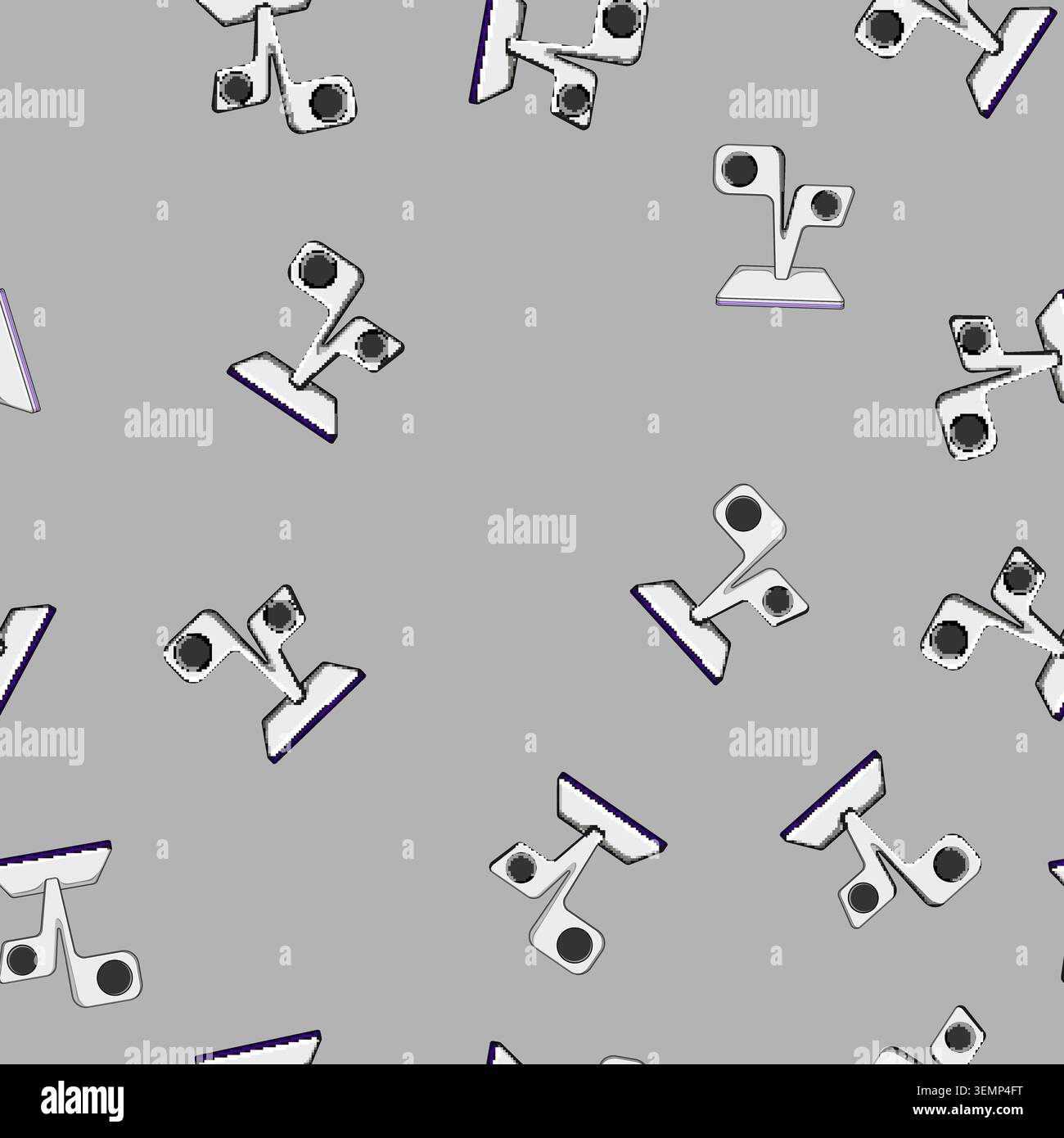 seamless pattern compact charging stand wireless cartoon vector Stock Vector