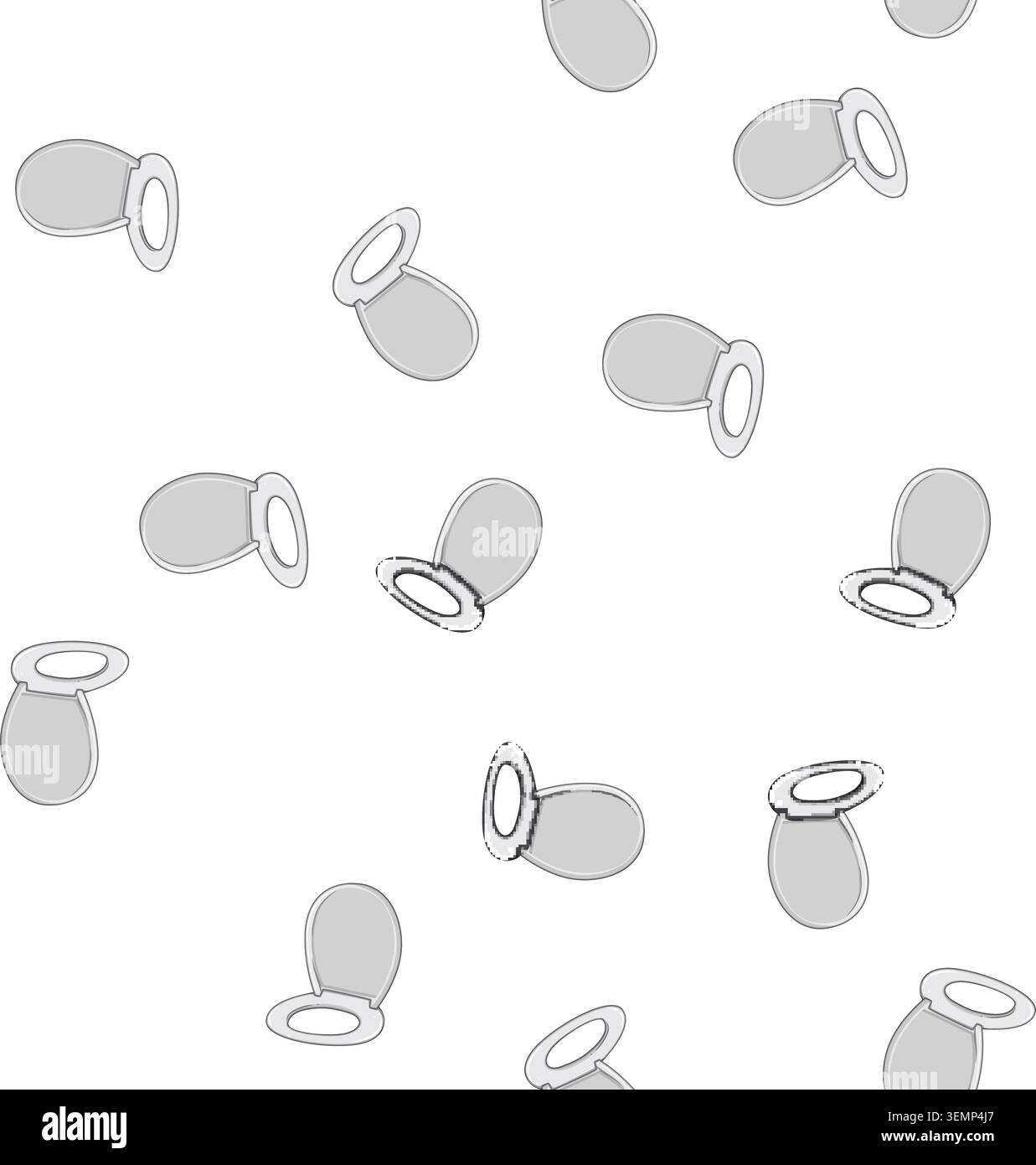 pattern style toilet seat cartoon vector Stock Vector