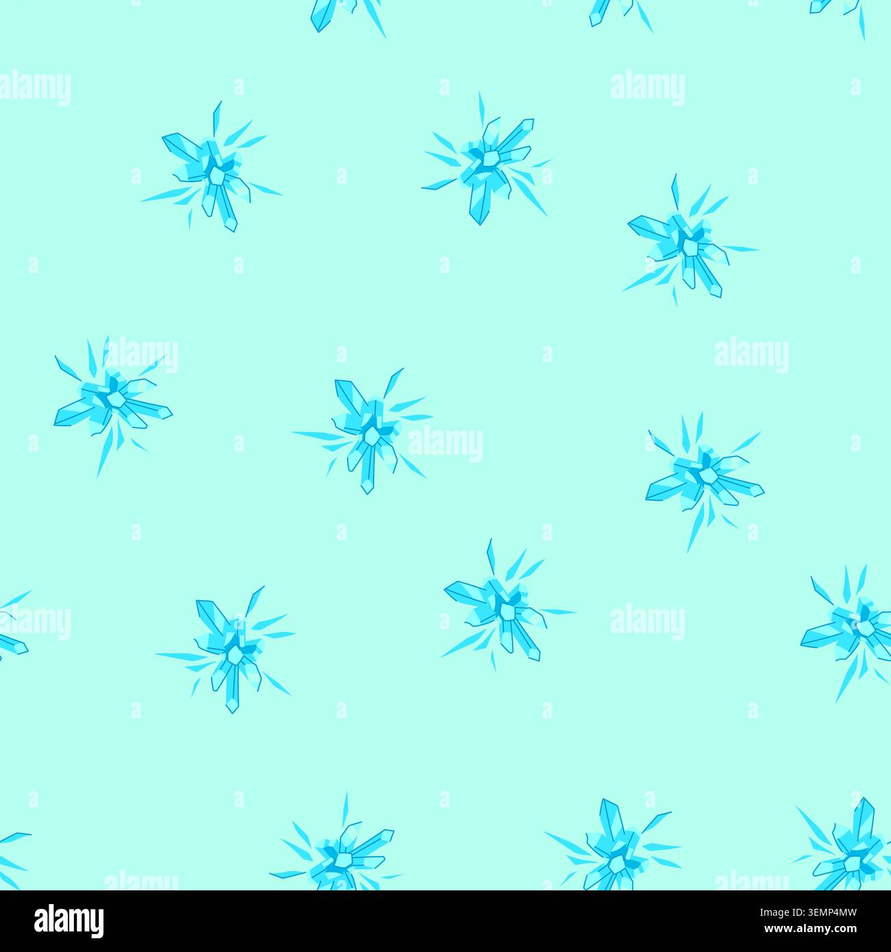 seamless pattern ice crystal blast effect vector design Stock Vector