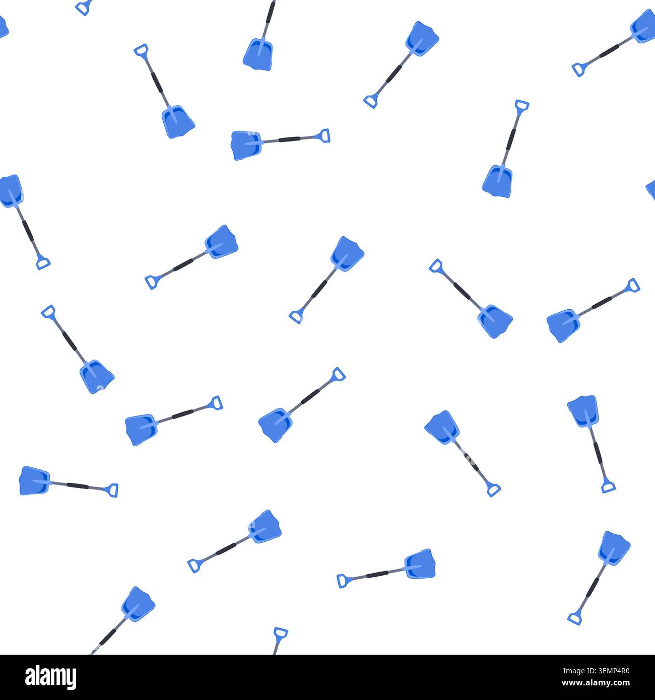pattern heavy snow shovel cartoon vector Stock Vector