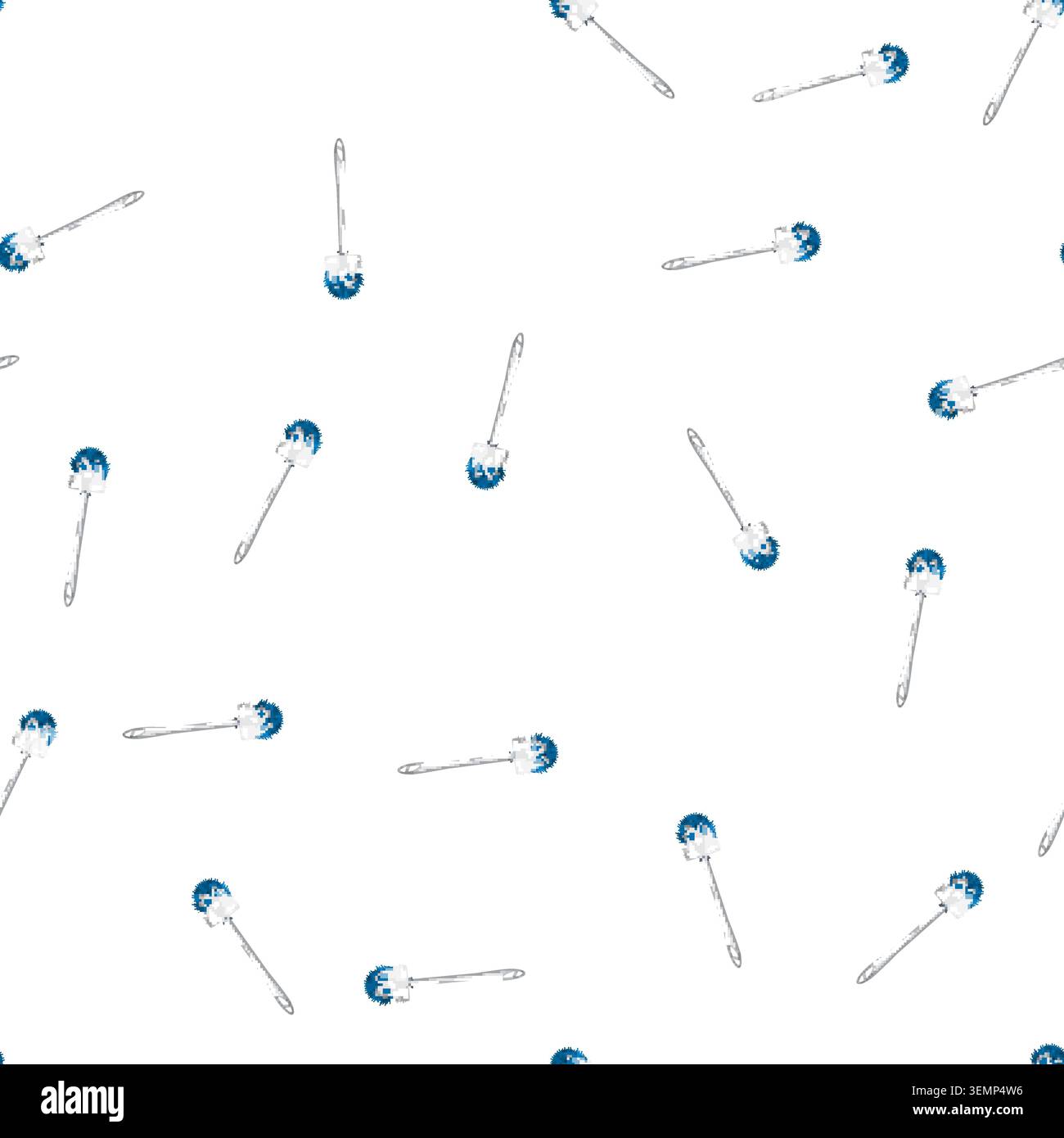 pattern wc toilet brush cartoon vector Stock Vector