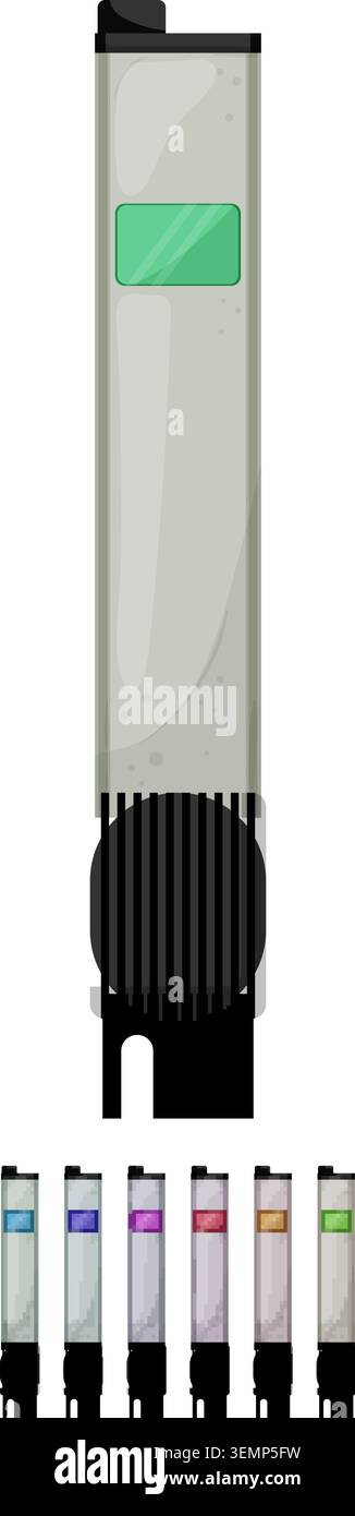 acid ph meter color icon vector graphic Stock Vector