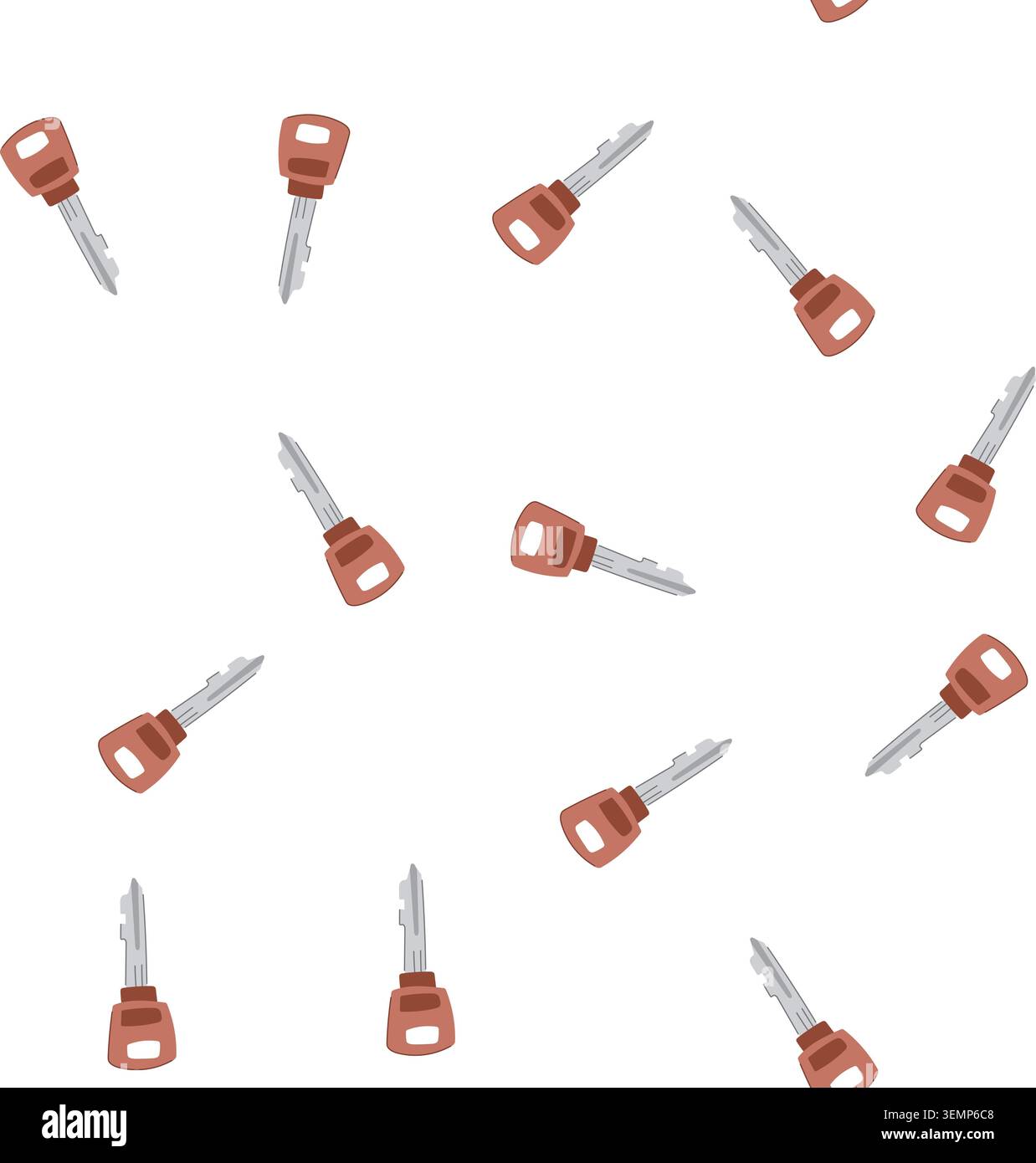 pattern padlock key cartoon vector Stock Vector