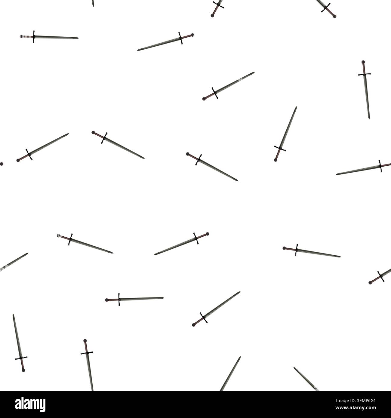 pattern iron medieval weapon cartoon vector Stock Vector