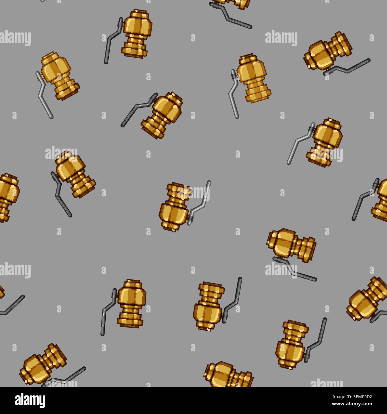 seamless pattern repair plumbing valve cartoon vector Stock Vector