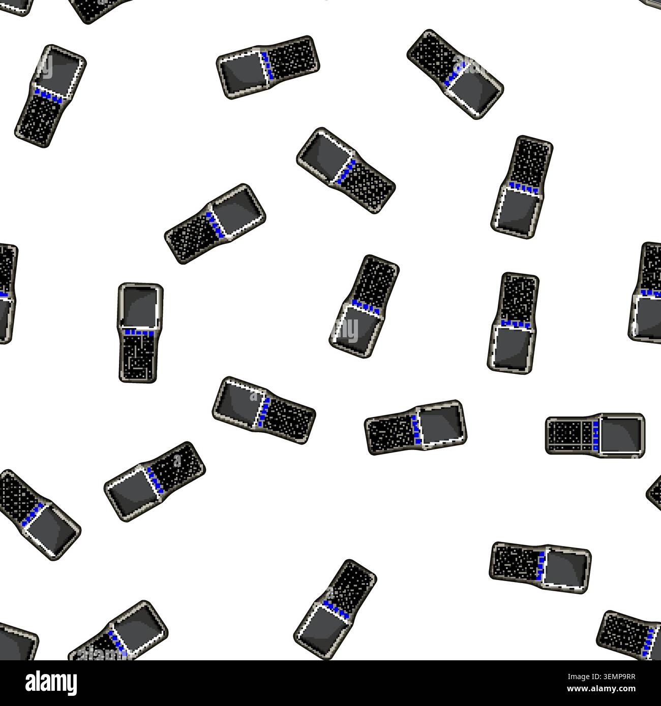 pattern business pos terminal cartoon vector Stock Vector