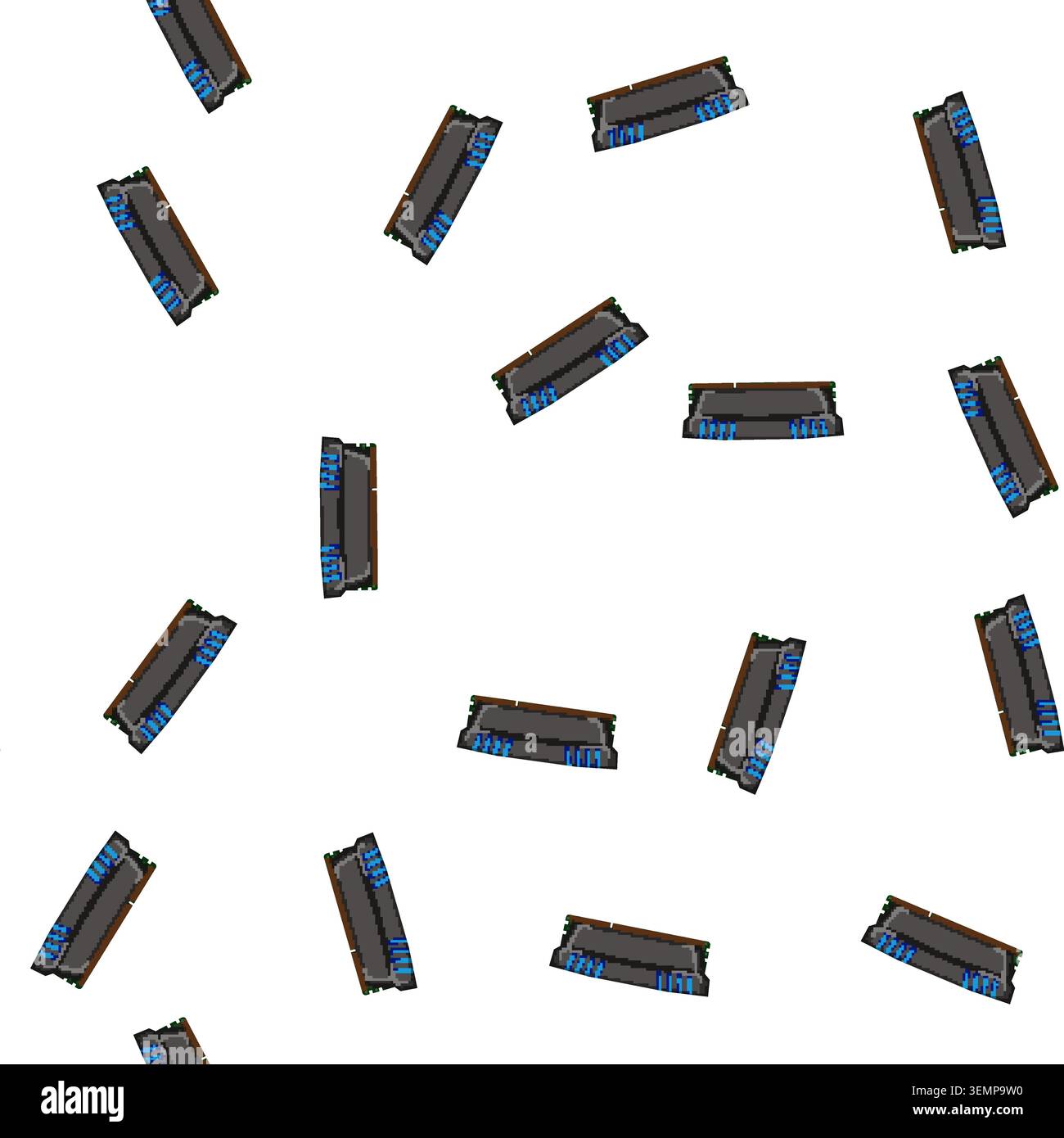 pattern computer desktop memory cartoon vector Stock Vector