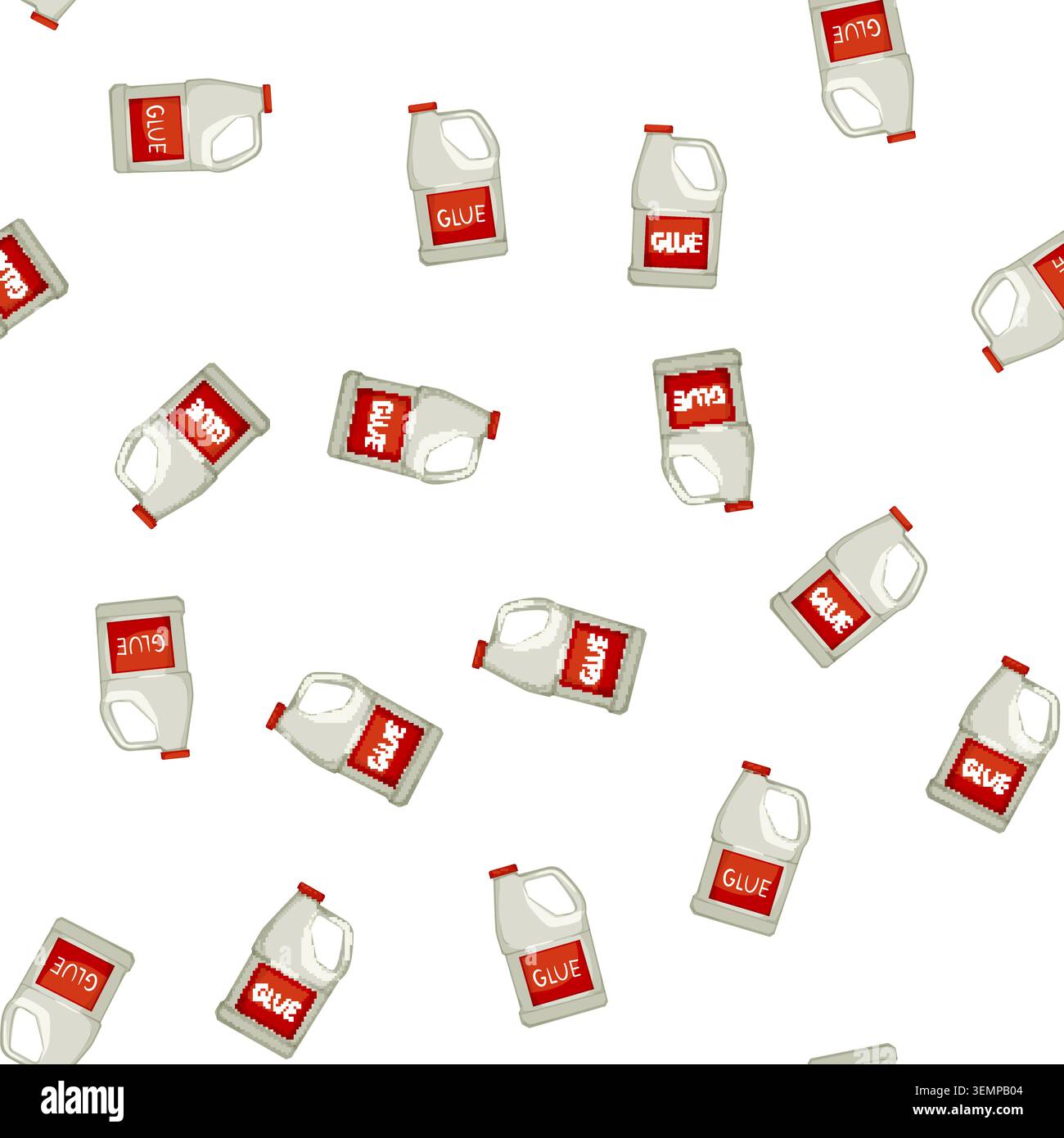 pattern office glue bottle cartoon vector Stock Vector
