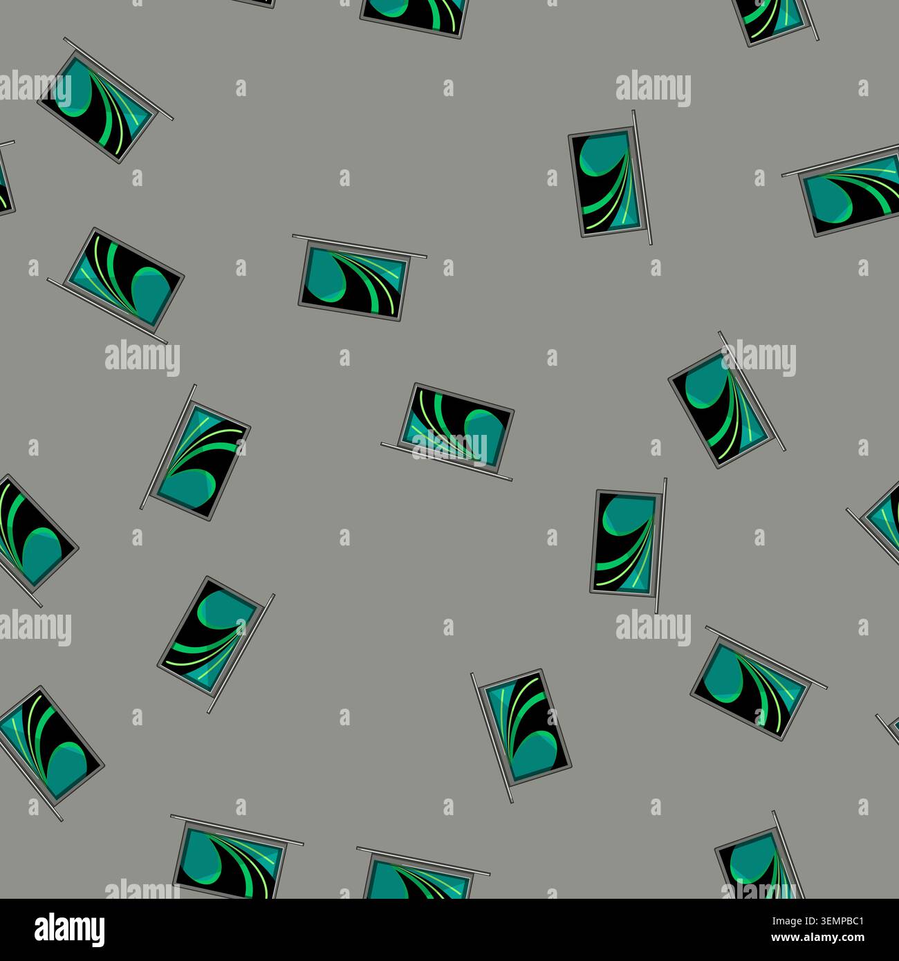 seamless pattern notebook laptop computer cartoon vector Stock Vector