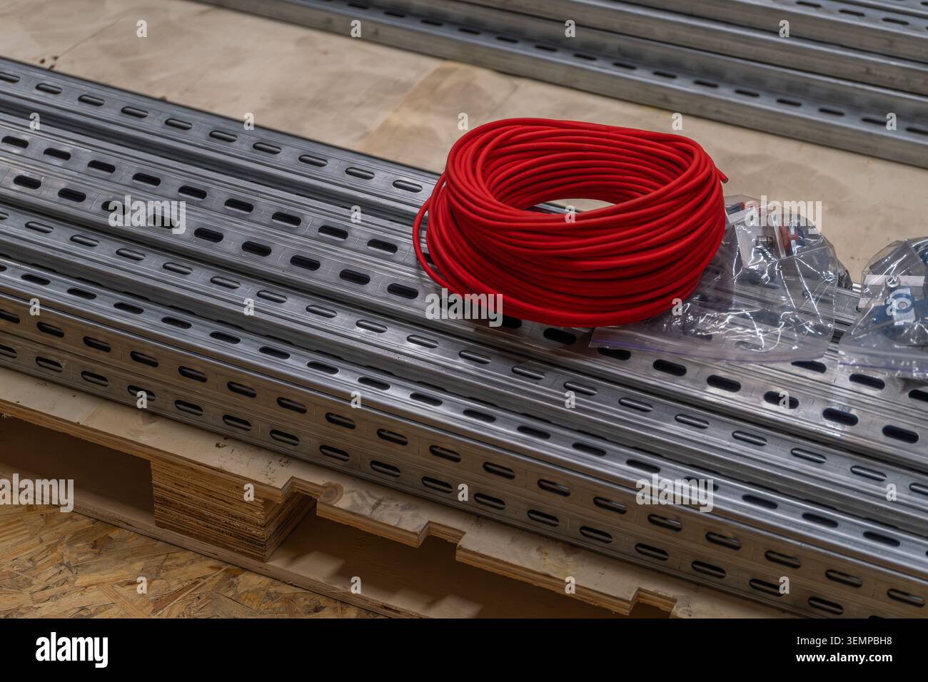 Industrial electrical installation materials including cable routing ...
