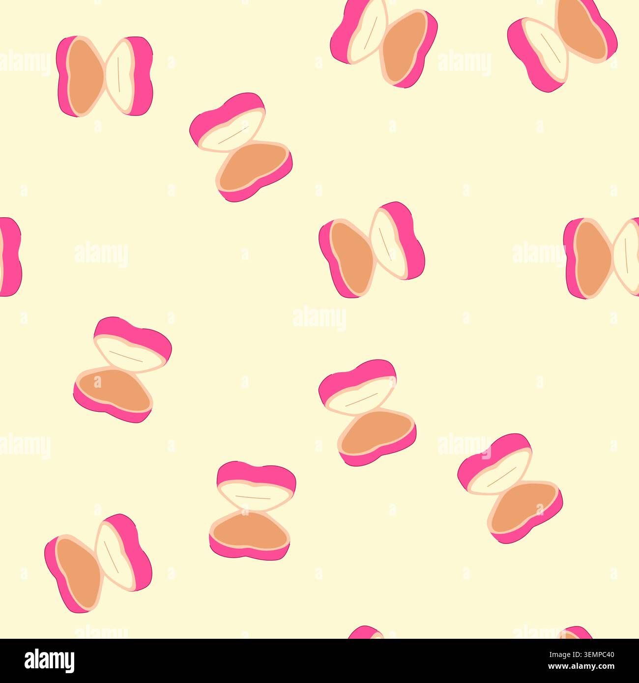seamless pattern couple proposal ring box cartoon vector Stock Vector