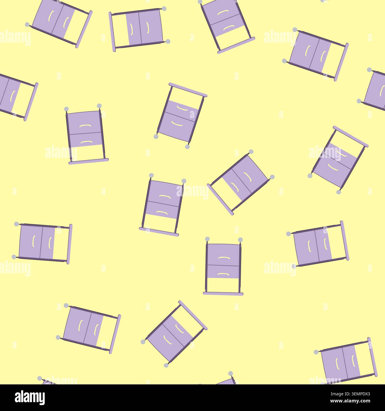 seamless pattern folder file cabinet cartoon vector Stock Vector
