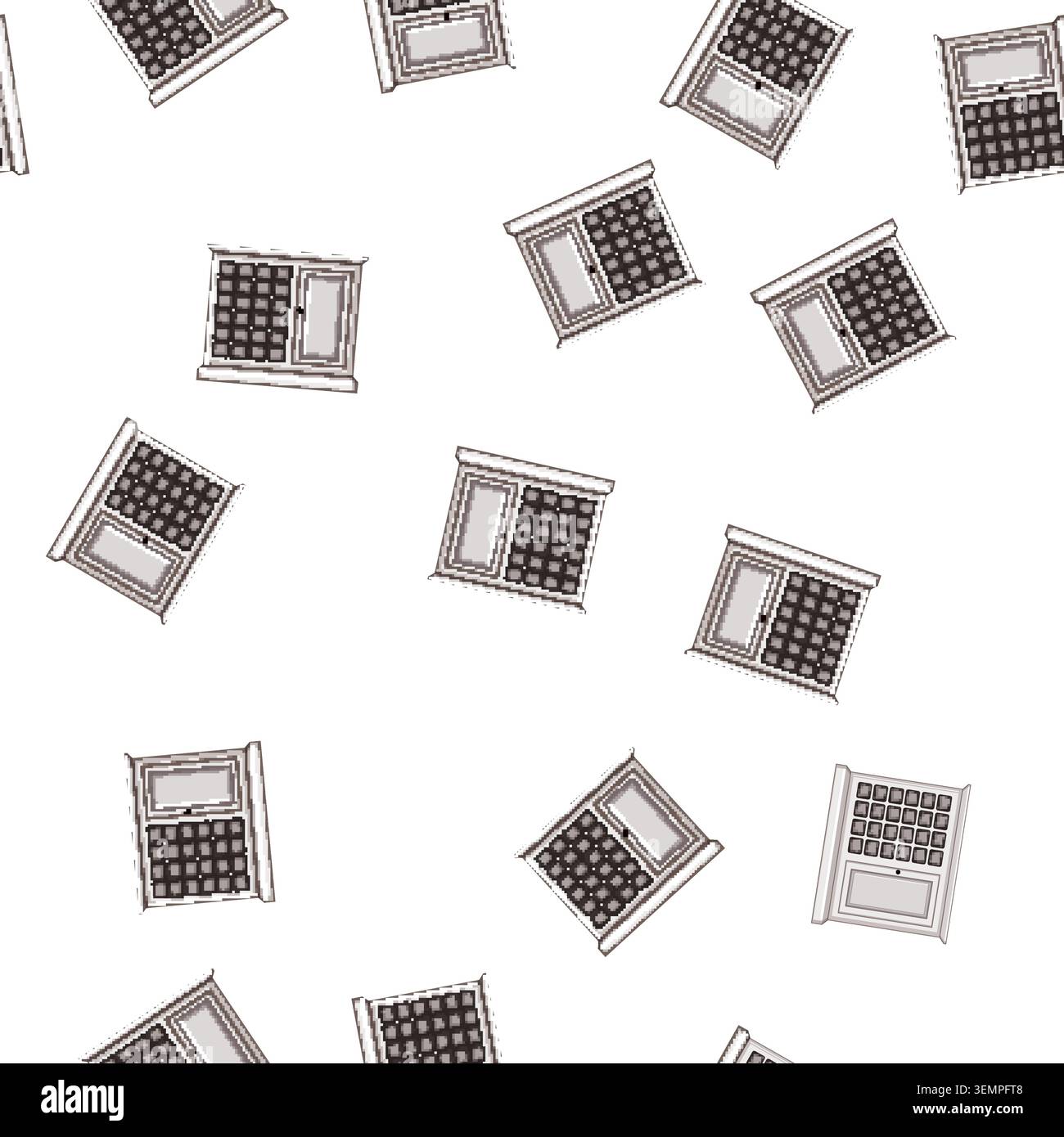 pattern glass wine cabinet cartoon vector Stock Vector