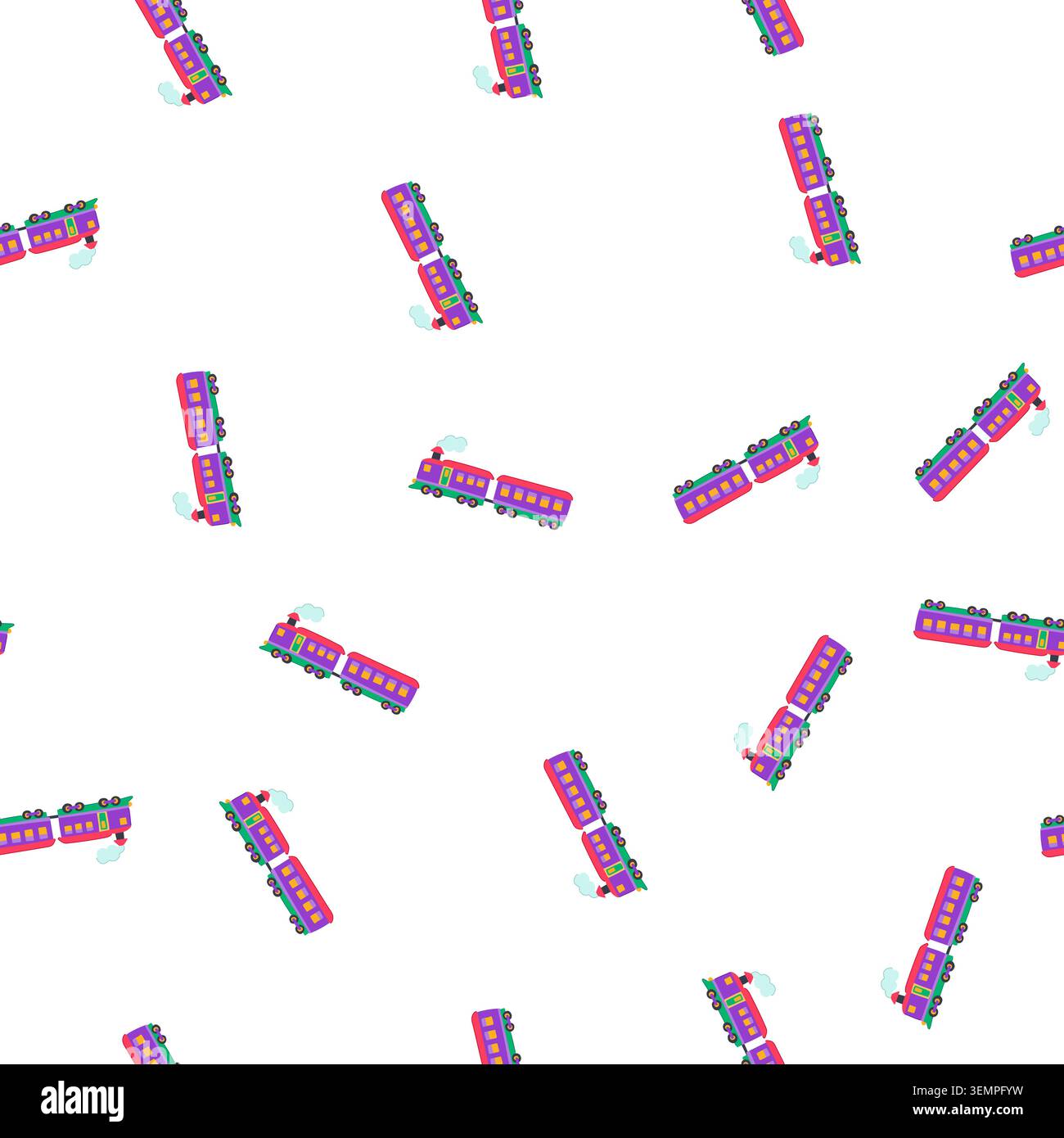 pattern whistle train toy cartoon vector Stock Vector
