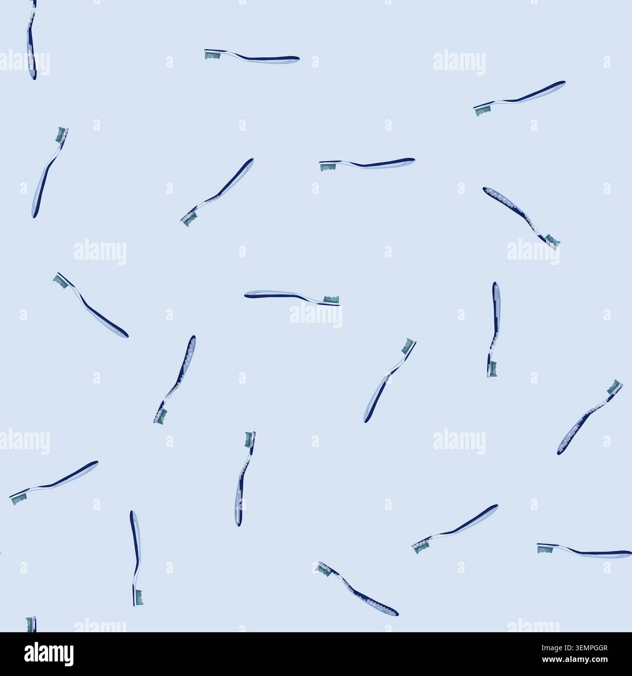 seamless pattern dentist tooth brush cartoon vector Stock Vector