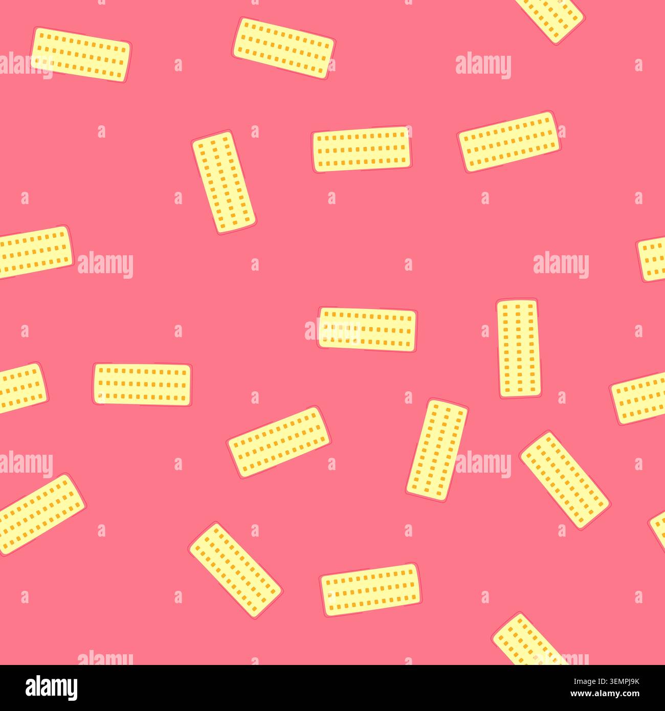 seamless pattern hiking sleeping pad cartoon vector Stock Vector