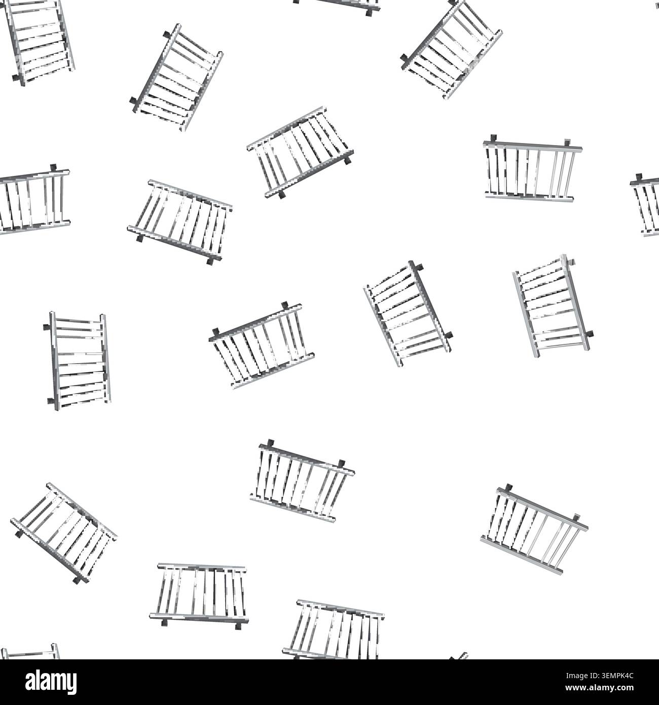 pattern metal towel bathroom cartoon vector Stock Vector