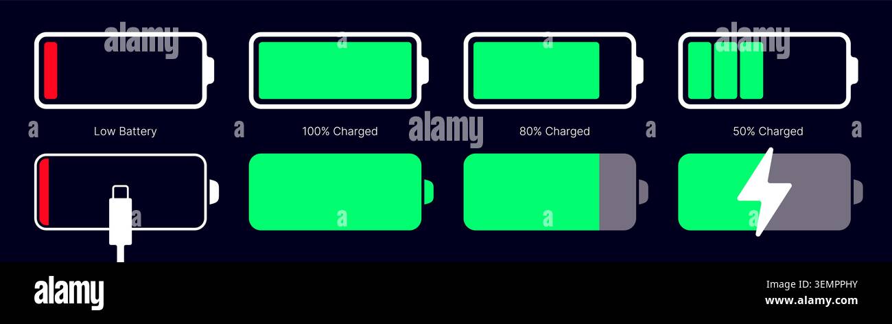 Charging battery. Wireless charger icon Stock Vector