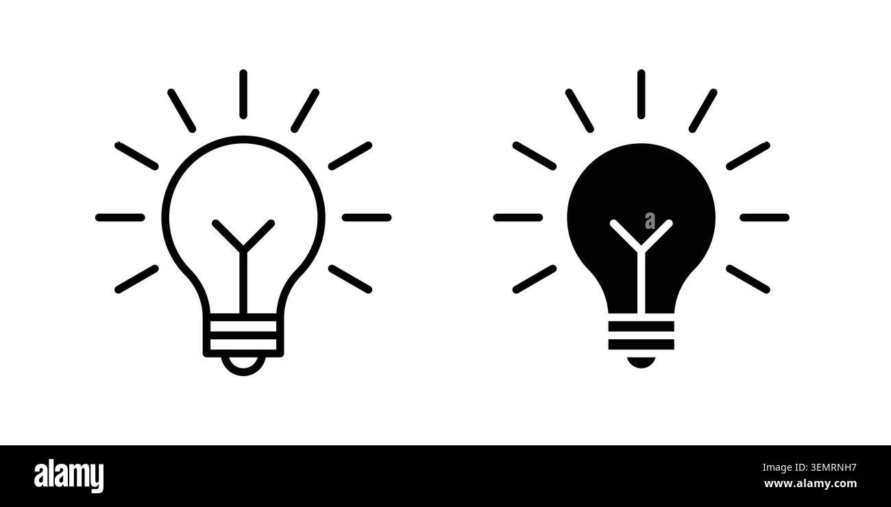 Bulb icon graphic design. web icons vectors. Stock Vector