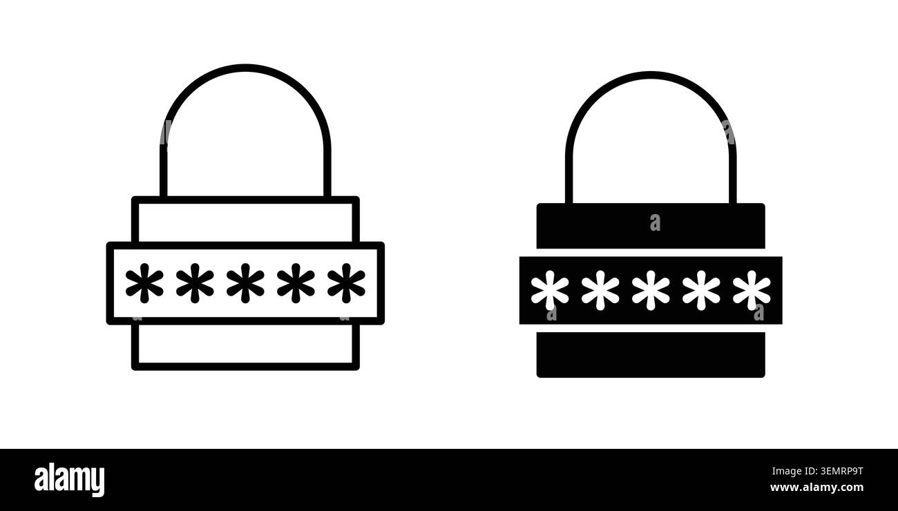 Code lock icon graphic design. web icons vectors. Stock Vector