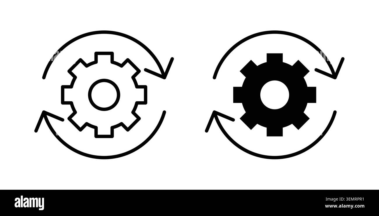 Continuous changes icon graphic design. web icons vectors. Stock Vector