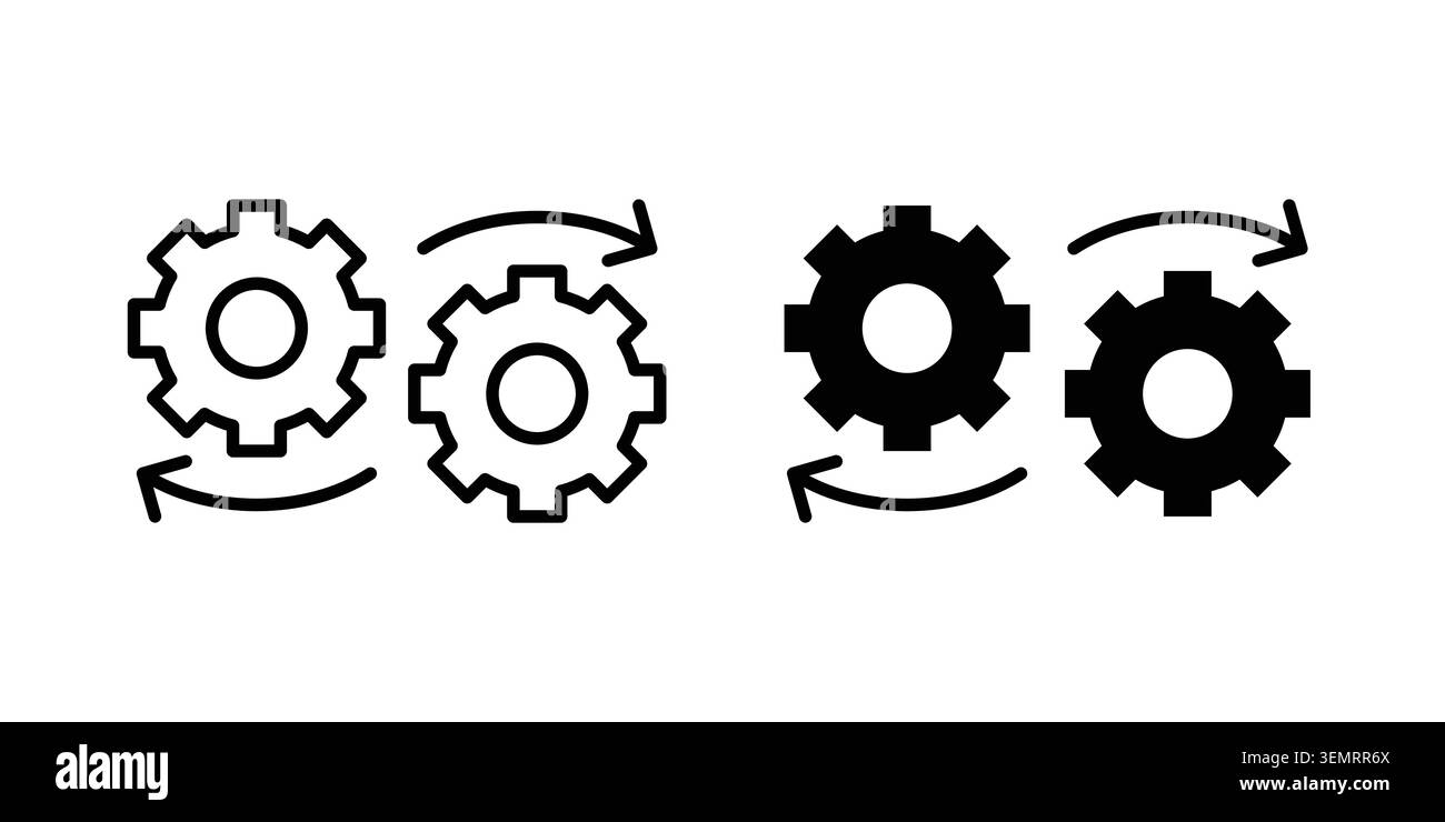 Dev ops icon graphic design. web icons vectors. Stock Vector