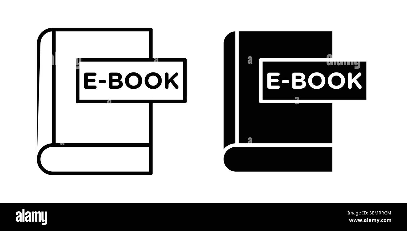 Ebook icon graphic design. web icons vectors. Stock Vector