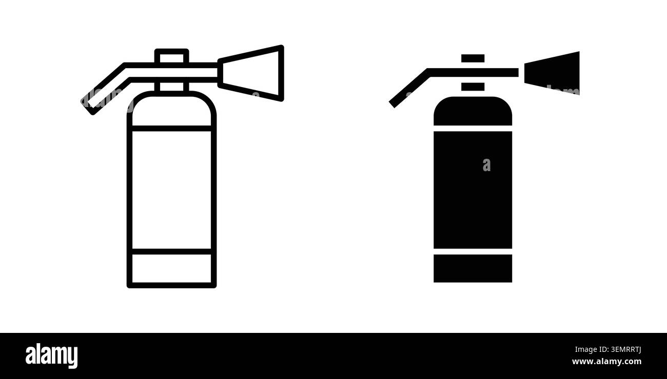 Fire extinguisher icon graphic design. web icons vectors. Stock Vector