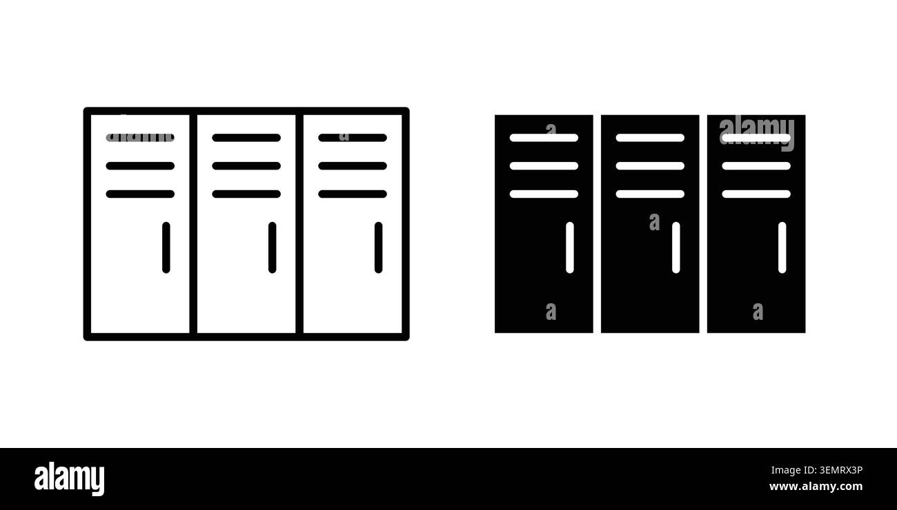 Locker icon graphic design. web icons vectors. Stock Vector