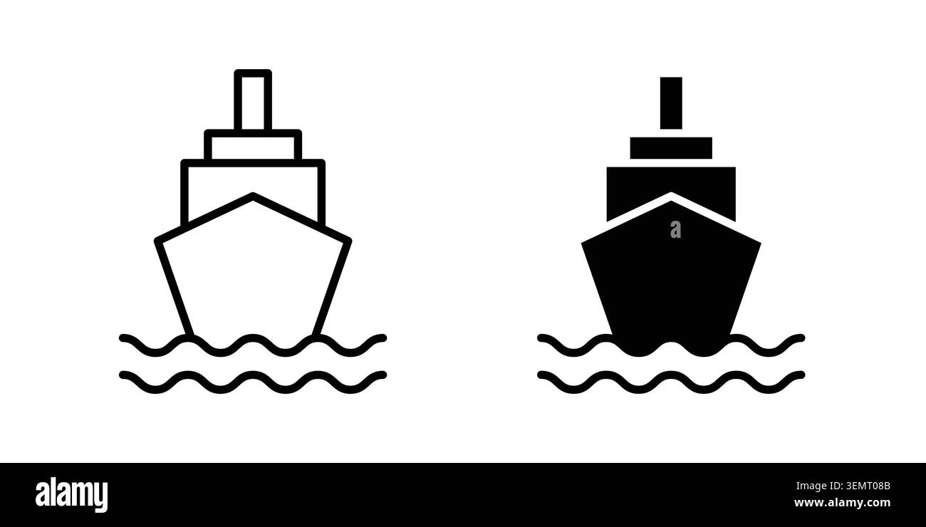 Ship icon graphic design. web icons vectors. Stock Vector