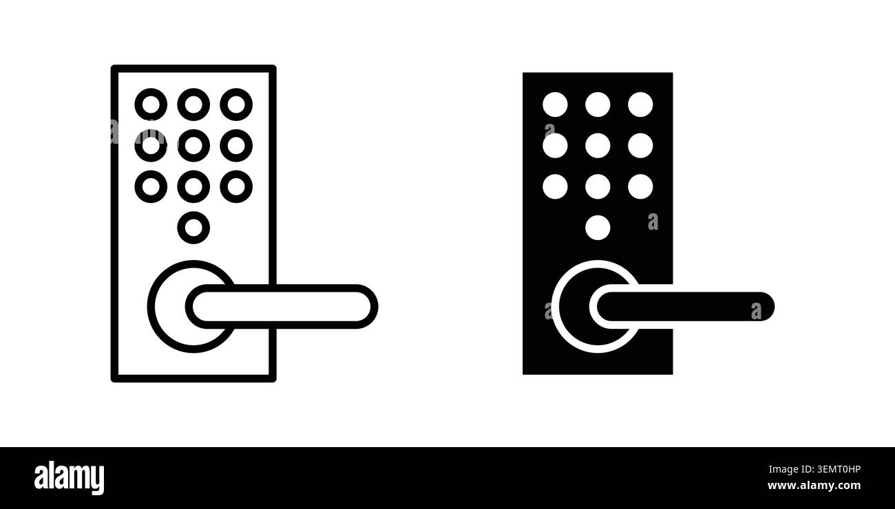 Smart lock icon graphic design. web icons vectors. Stock Vector