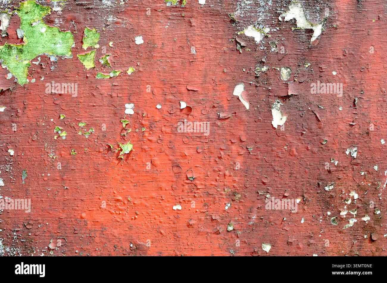 Weathered Red Wooden Surface Background Texture Stock Photo