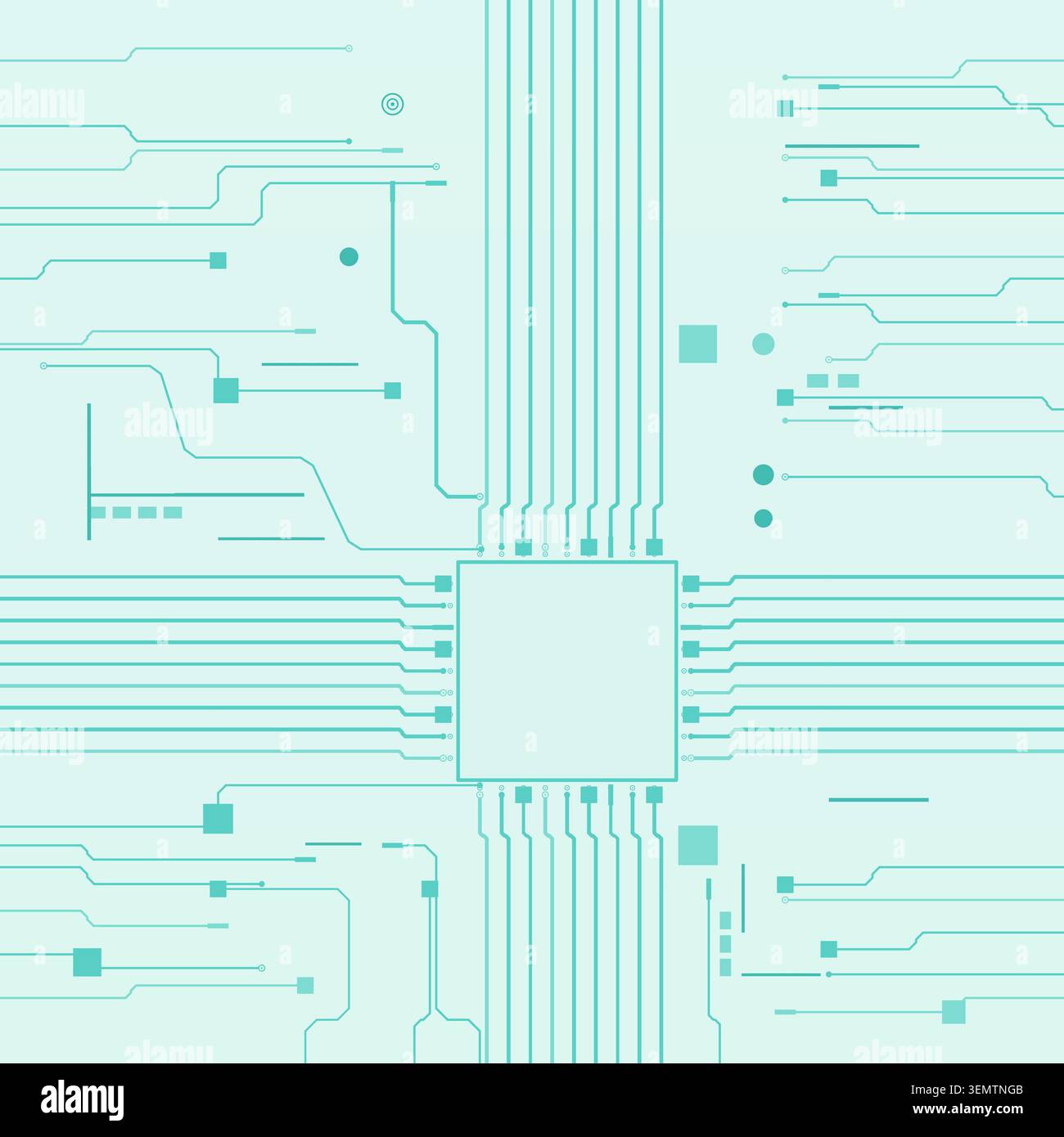 Tech Circuit Board vector background with minimal abstract composition for microstock and commercial design projects. Stock Vector