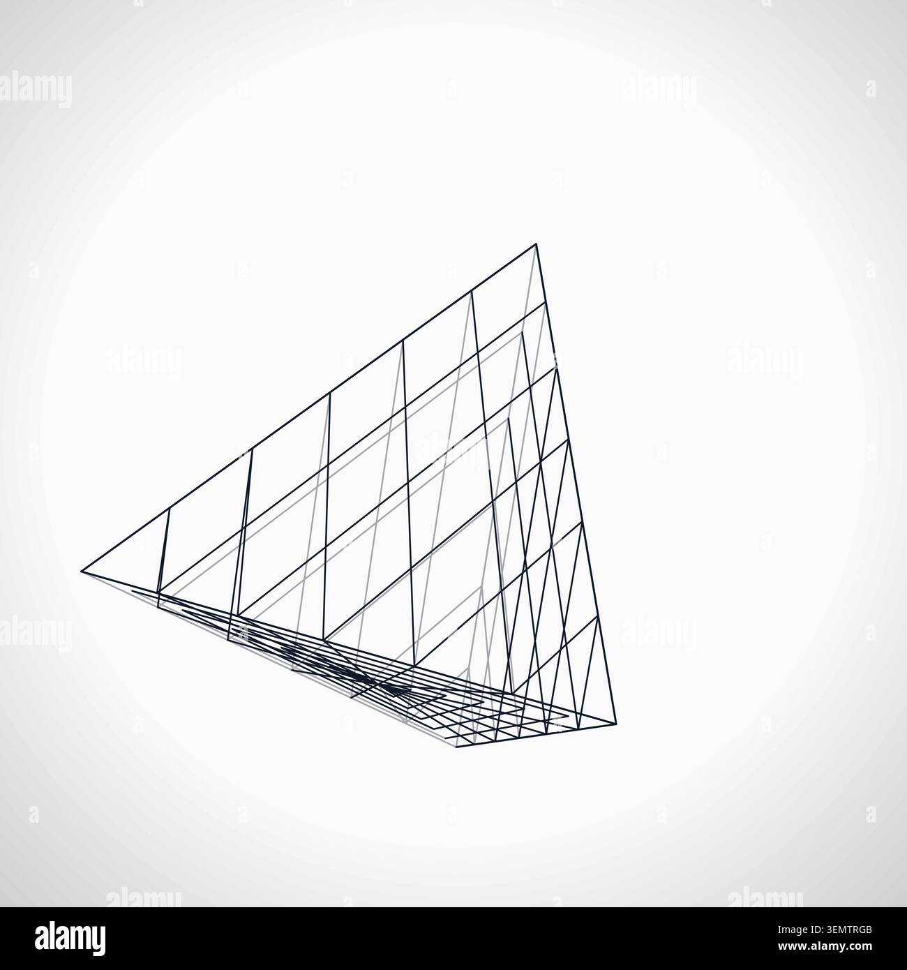 Wire Pyramid vector background with modern stock-friendly styling for microstock and commercial design projects. Stock Vector