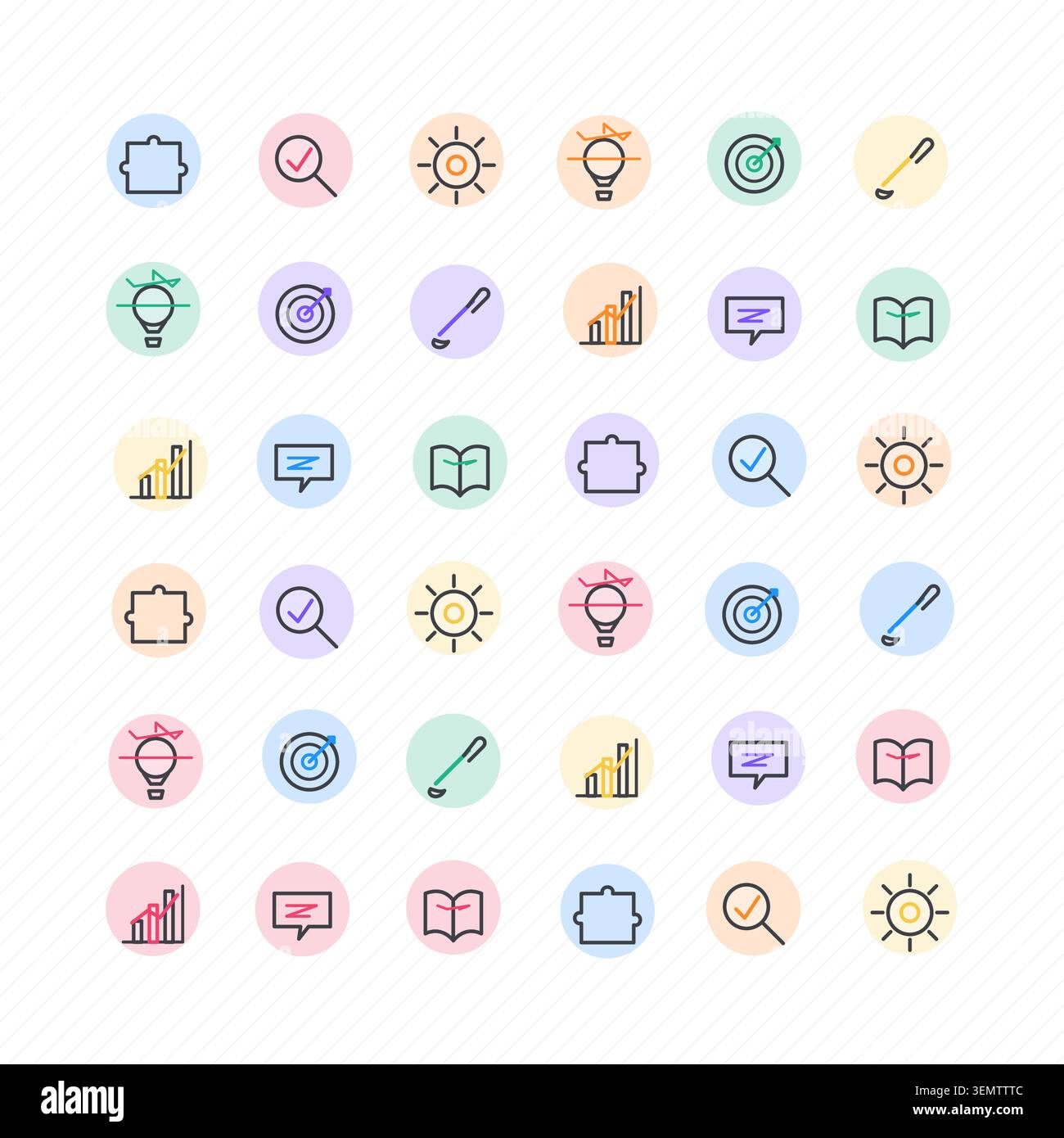 Icon Sets vector background with contemporary visual rhythm for microstock and commercial design projects. Stock Vector